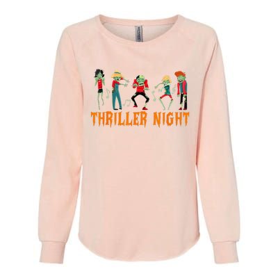 Thriller Night Halloween Dancing Zombie Womens California Wash Sweatshirt