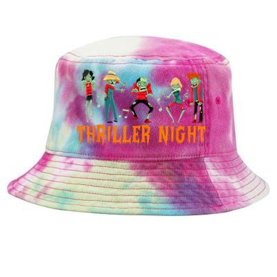 Thriller Night Halloween Dancing Zombie Tie-Dyed Bucket Hat