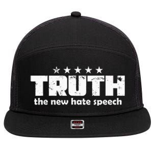 Truth New Hate Speech Pc Political Correctness 7 Panel Mesh Trucker Snapback Hat