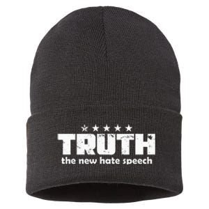 Truth New Hate Speech Pc Political Correctness Sustainable Knit Beanie