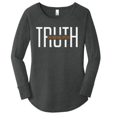 The New Hate Speech Political Correctness Funny Quote Women's Perfect Tri Tunic Long Sleeve Shirt