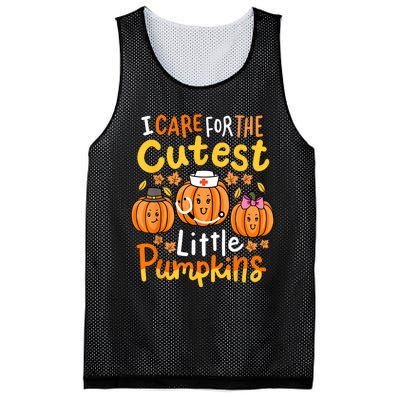 Thanksgiving Nurse I Care For The Cutest Little Pumpkins Mesh Reversible Basketball Jersey Tank