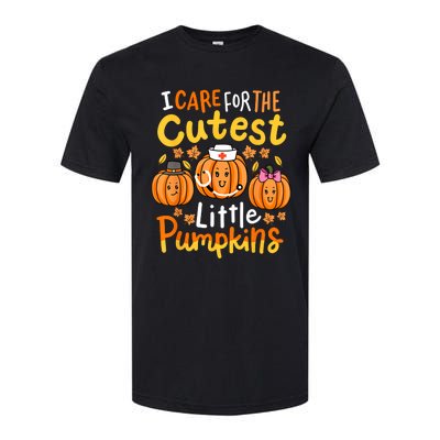 Thanksgiving Nurse I Care For The Cutest Little Pumpkins Softstyle® CVC T-Shirt