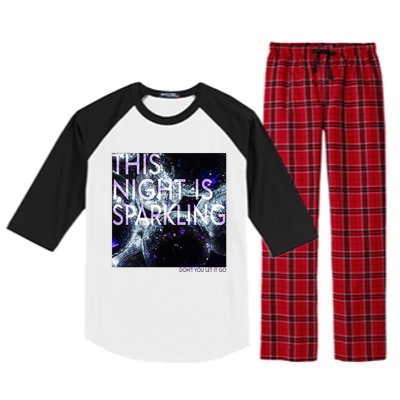 This Night Is Sparkling Don't You Let It Go Raglan Sleeve Pajama Set