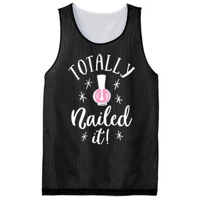 Totally Nailed It Manicure Nail Polish Humor Mesh Reversible Basketball Jersey Tank