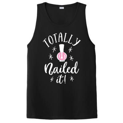 Totally Nailed It Manicure Nail Polish Humor PosiCharge Competitor Tank