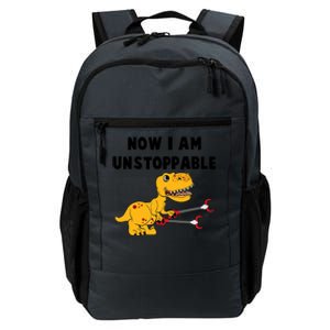 Toddlers Now I Am Unstoppable Funny Dinosaur Daily Commute Backpack