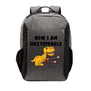 Toddlers Now I Am Unstoppable Funny Dinosaur Vector Backpack