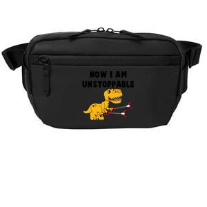 Toddlers Now I Am Unstoppable Funny Dinosaur Crossbody Pack