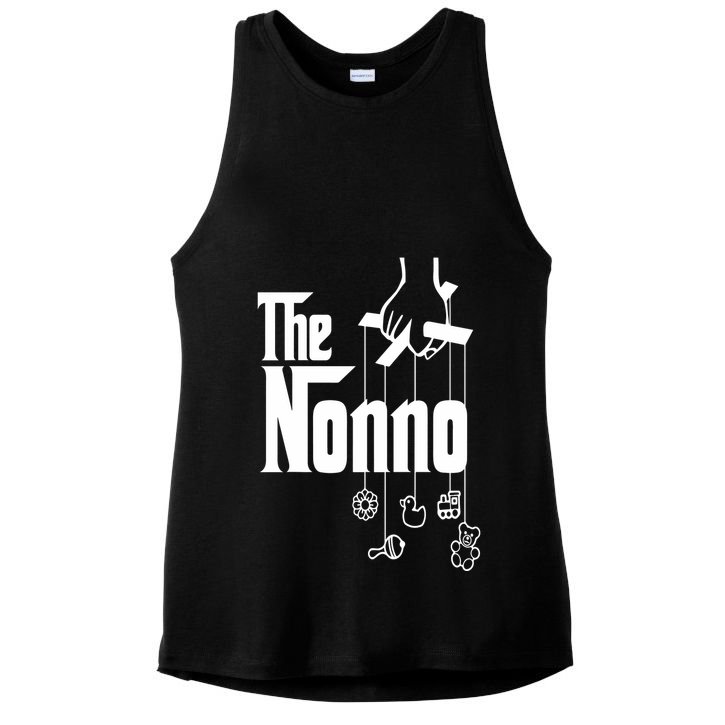 The Nonno Italian Grandfather Birthday Italy Grandpa Ladies PosiCharge Tri-Blend Wicking Tank