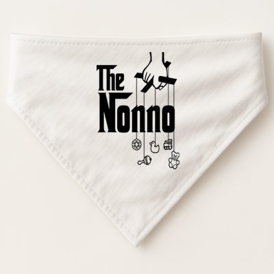The Nonno Italian Grandfather Birthday Italy Grandpa USA-Made Doggie Bandana