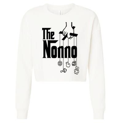The Nonno Italian Grandfather Birthday Italy Grandpa Cropped Pullover Crew
