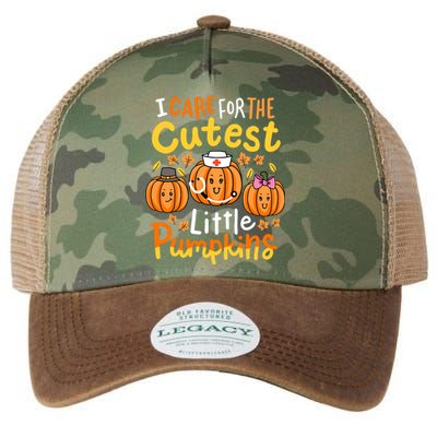 Thanksgiving Nurse I Care For The Cutest Little Pumpkins Legacy Tie Dye Trucker Hat