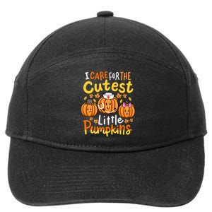 Thanksgiving Nurse I Care For The Cutest Little Pumpkins 7-Panel Snapback Hat