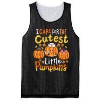 Thanksgiving Nurse I Care For The Cutest Little Pumpkins Mesh Reversible Basketball Jersey Tank