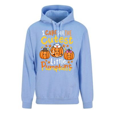 Thanksgiving Nurse I Care For The Cutest Little Pumpkins Unisex Surf Hoodie