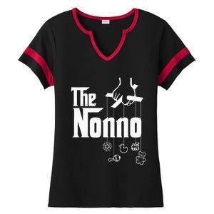 The Nonno! Italian Grandpa Baby Shower Gift Ladies Halftime Notch Neck Tee