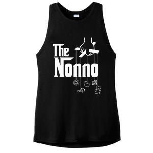 The Nonno! Italian Grandpa Baby Shower Gift Ladies PosiCharge Tri-Blend Wicking Tank