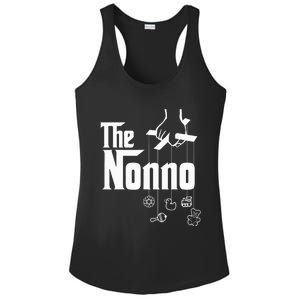 The Nonno! Italian Grandpa Baby Shower Gift Ladies PosiCharge Competitor Racerback Tank