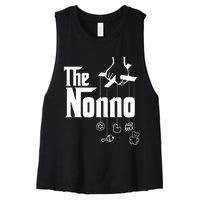 The Nonno! Italian Grandpa Baby Shower Gift Women's Racerback Cropped Tank