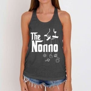 The Nonno! Italian Grandpa Baby Shower Gift Women's Knotted Racerback Tank