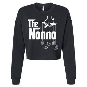 The Nonno! Italian Grandpa Baby Shower Gift Cropped Pullover Crew