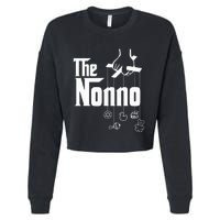 The Nonno! Italian Grandpa Baby Shower Gift Cropped Pullover Crew