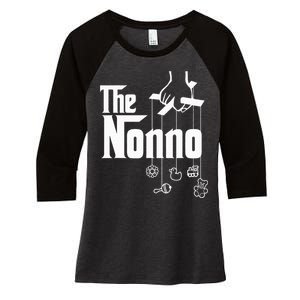 The Nonno! Italian Grandpa Baby Shower Gift Women's Tri-Blend 3/4-Sleeve Raglan Shirt