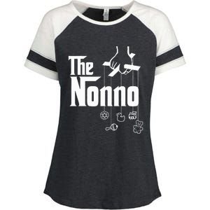 The Nonno! Italian Grandpa Baby Shower Gift Enza Ladies Jersey Colorblock Tee