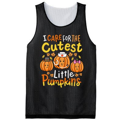 Thanksgiving Nurse I Care For The Cutest Little Pumpkins Gift Mesh Reversible Basketball Jersey Tank