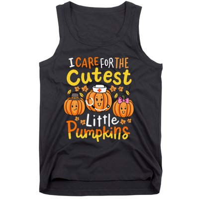 Thanksgiving Nurse I Care For The Cutest Little Pumpkins Gift Tank Top