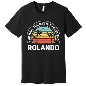 The Name Is R.O.N.A.L.D.O The Man The Myth And The Legend Premium T-Shirt