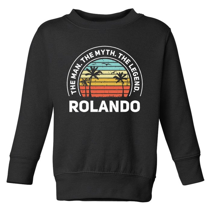 The Name Is R.O.N.A.L.D.O The Man The Myth And The Legend Toddler Sweatshirt