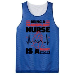 Transplant Nurse Is A Heart Work Organ Transplant Cute Gift Mesh Reversible Basketball Jersey Tank