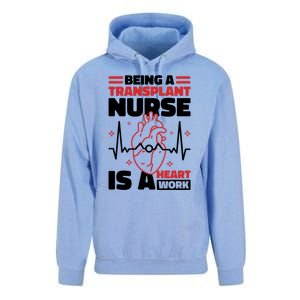 Transplant Nurse Is A Heart Work Organ Transplant Cute Gift Unisex Surf Hoodie