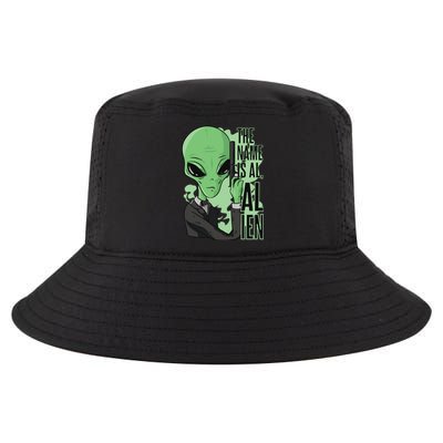 The Name Is Alien Funny Spy Cartoon Cool Comfort Performance Bucket Hat