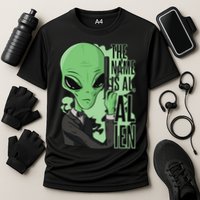 The Name Is Alien Funny Spy Cartoon Performance Shirt
