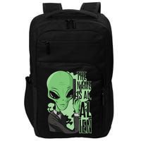 The Name Is Alien Funny Spy Cartoon Impact Tech Backpack