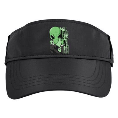 The Name Is Alien Funny Spy Cartoon Adult Drive Performance Visor