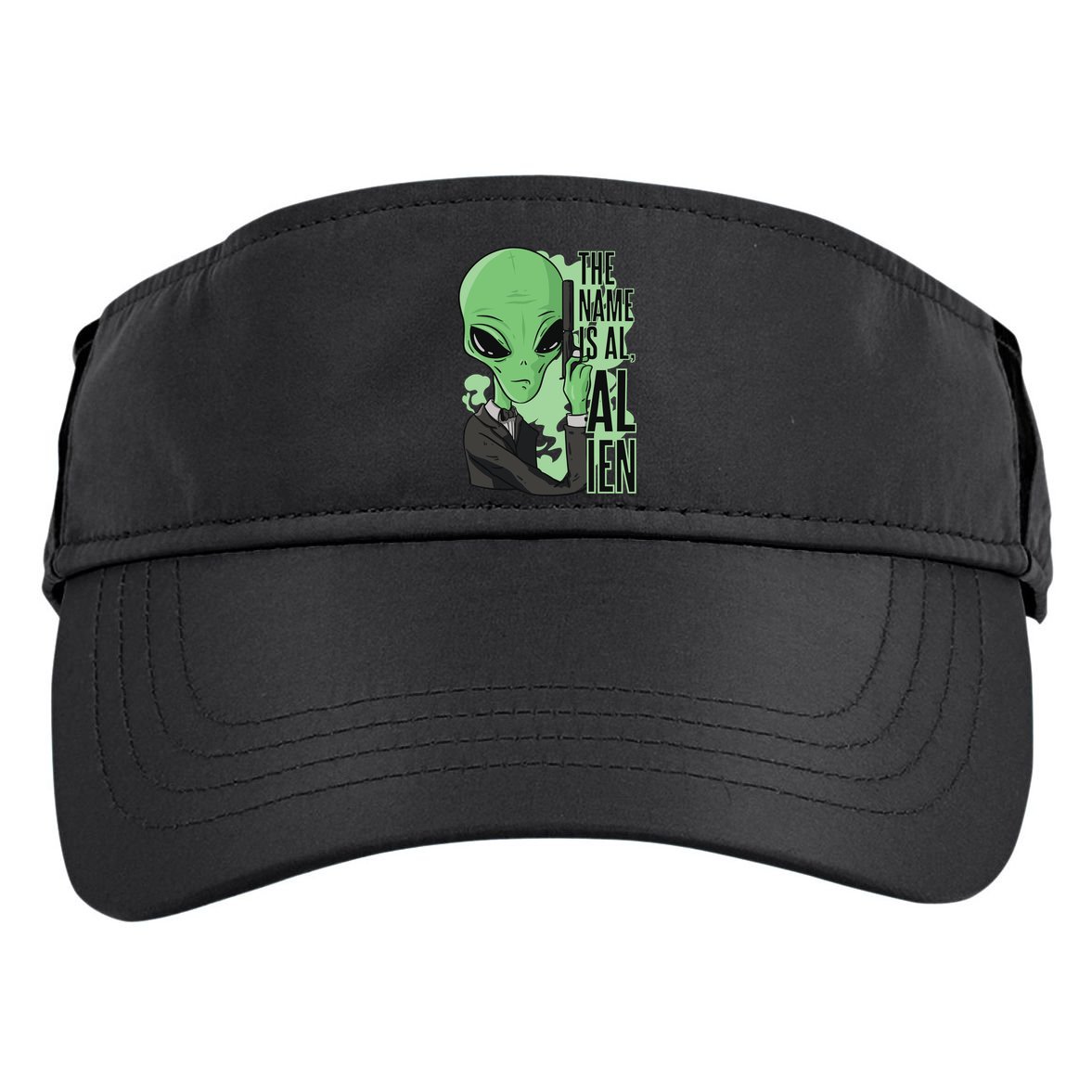 The Name Is Alien Funny Spy Cartoon Adult Drive Performance Visor