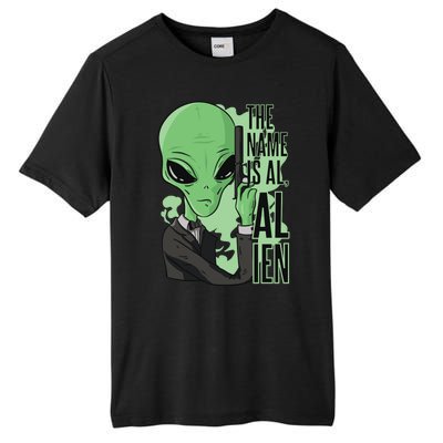 The Name Is Alien Funny Spy Cartoon Tall Fusion ChromaSoft Performance T-Shirt