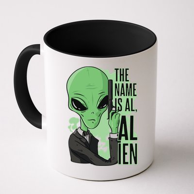 The Name Is Alien Funny Spy Cartoon Mug