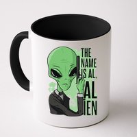 The Name Is Alien Funny Spy Cartoon Mug