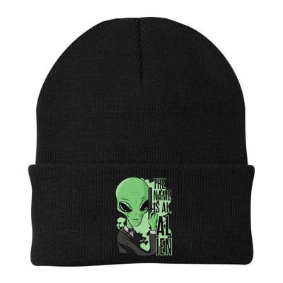 The Name Is Alien Funny Spy Cartoon Beanie