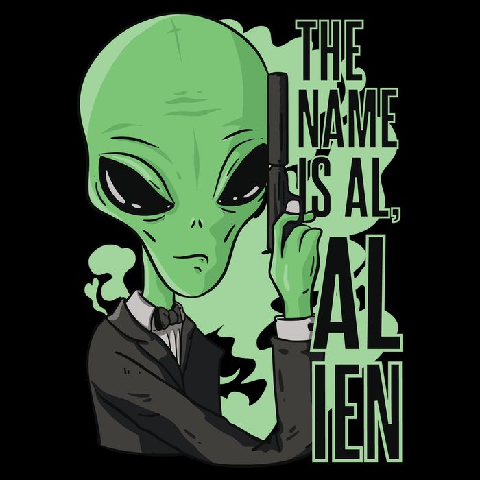 The Name Is Alien Funny Spy Cartoon 16 in Basic Backpack
