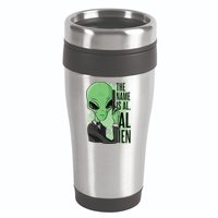 The Name Is Alien Funny Spy Cartoon 16oz Travel Tumbler