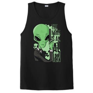 The Name Is Alien Funny Spy Cartoon PosiCharge Competitor Tank