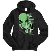 The Name Is Alien Funny Spy Cartoon Tie Dye Hoodie