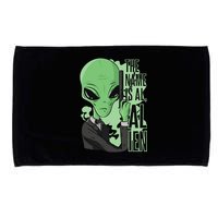 The Name Is Alien Funny Spy Cartoon Microfiber Hand Towel