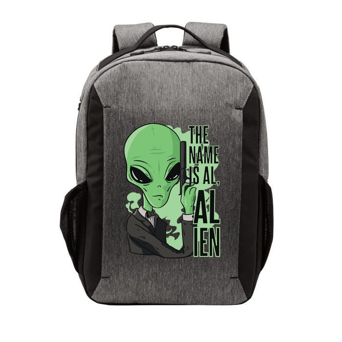 The Name Is Alien Funny Spy Cartoon Vector Backpack